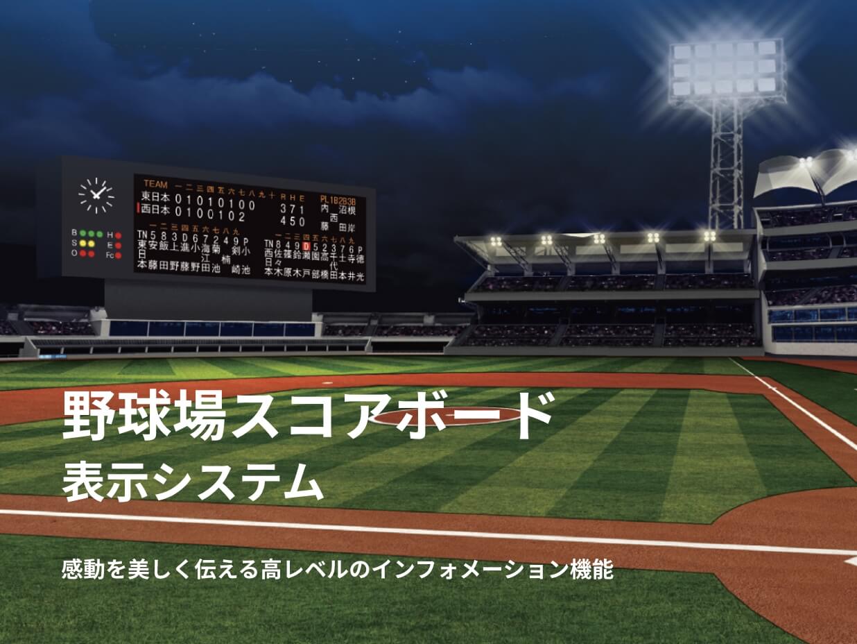 野球場スコアボード表示システム