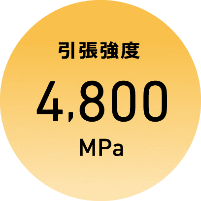 引張強度4,800MPa