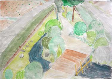 緑の遊歩道