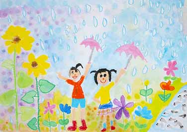 もっと雨ふれ、もっとふれ!