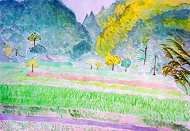 山のある風景