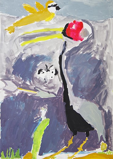 ツルの悲鳴