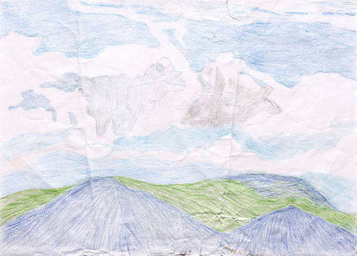 雲と山