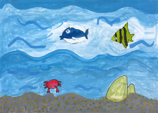 海の中