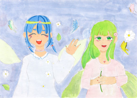 自然と笑顔