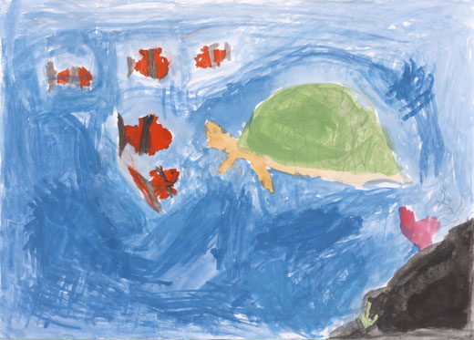 魚とカメ