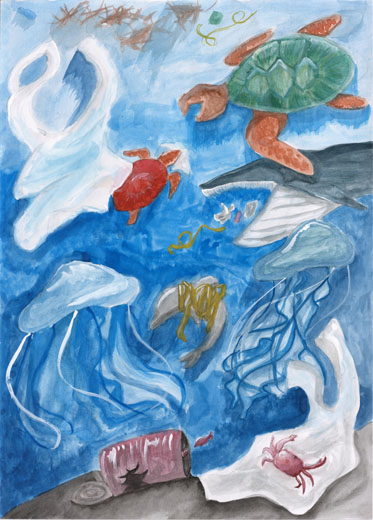 海の中