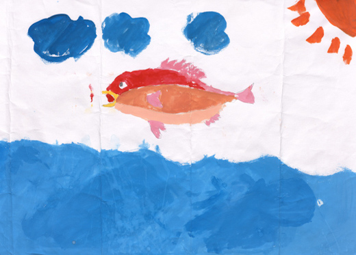 とんでる魚