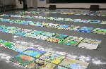並んだ絵画
