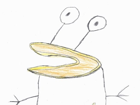 手足口を持つコップ状のイラスト