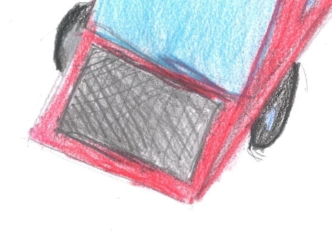 赤い車のイラスト