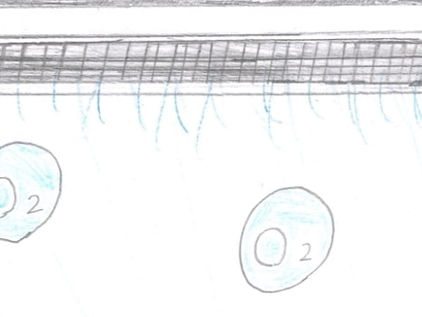 エアコンからO₂が出ているイラスト