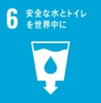 SDGsの目標6、安全な水とトイレを世界中に、のアイコン