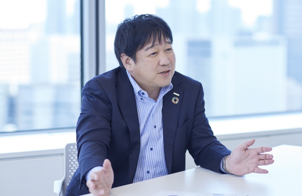 空質空調社の人材育成の仕組みを話す上田の画像