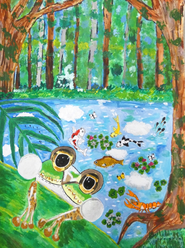 大切な池と自然