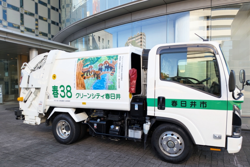 春日井ごみ収集車への春日井市長賞ラッピング