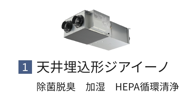 天井埋め込み型ジアイーノの画像