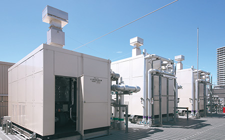 廃熱投入型ガス吸収冷温水機 BUWL-WE300FGP、吸収冷温水機 BUW-PE280FGPL