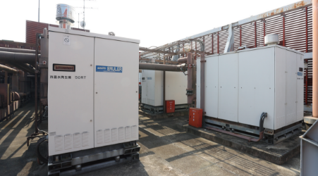 設置写真：ガス焚吸収冷温水機