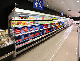 牛乳売場 写真