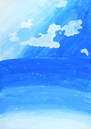 青い空 光る海