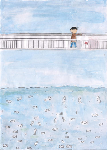 ぽい捨ては魚たちを苦しめる