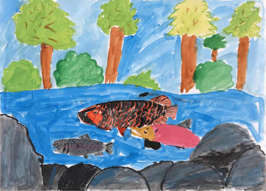 泳ぐ魚