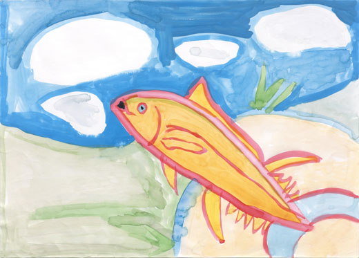 輝く魚
