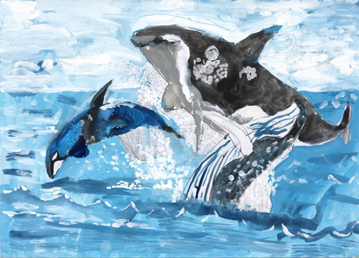 海を舞う