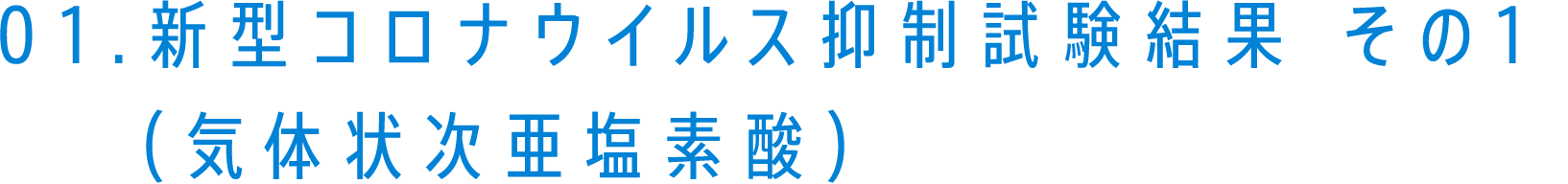 01.新型コロナウイルス抑制試験結果その１
