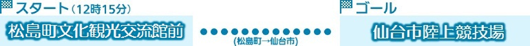 スタート:文化観光交流館前 ゴール:仙台陸上競技場