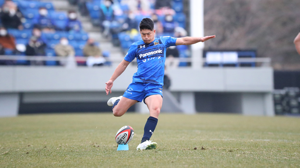 松田選手のプレイスキック
