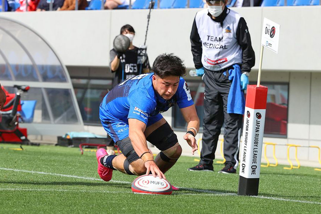 大西選手のトライ