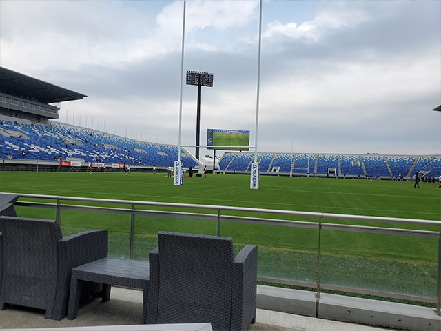 キャップラガーズテラス席のイメージ(1階テラス 後方テーブル席)