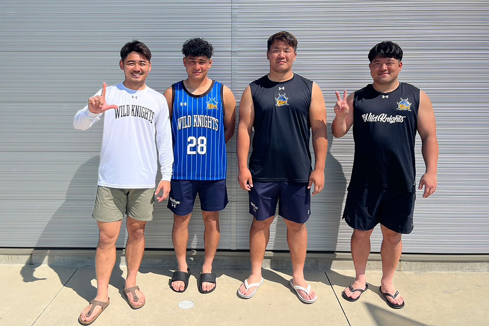 ワイルドナイツに合流した4人、引き続き応援よろしくお願い致します!