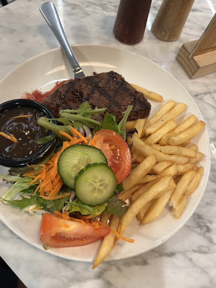 画像:オーストラリア初の食事で食べたRump Steak