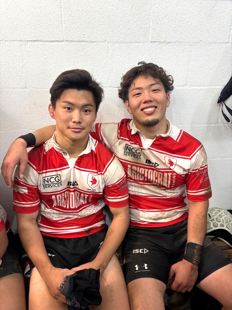 試合後、谷口選手と