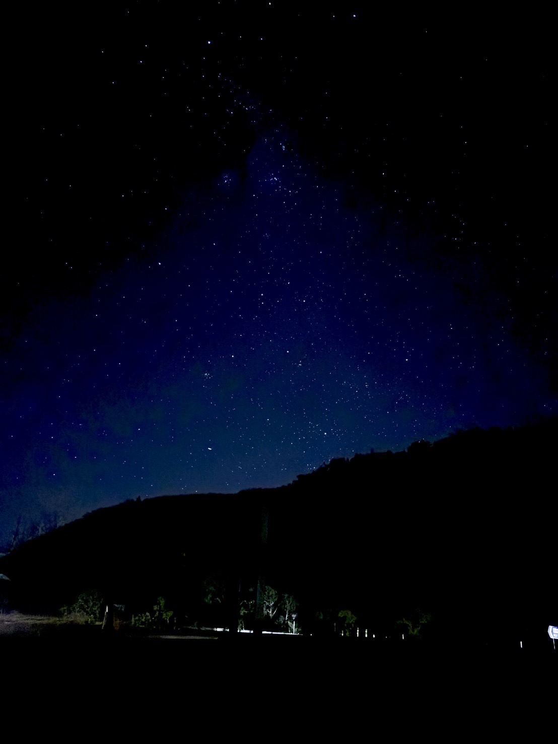 帰宅途中の夜空